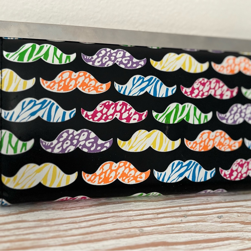 Colorful Mustache Pattern Clutch - Picture 4 of 4